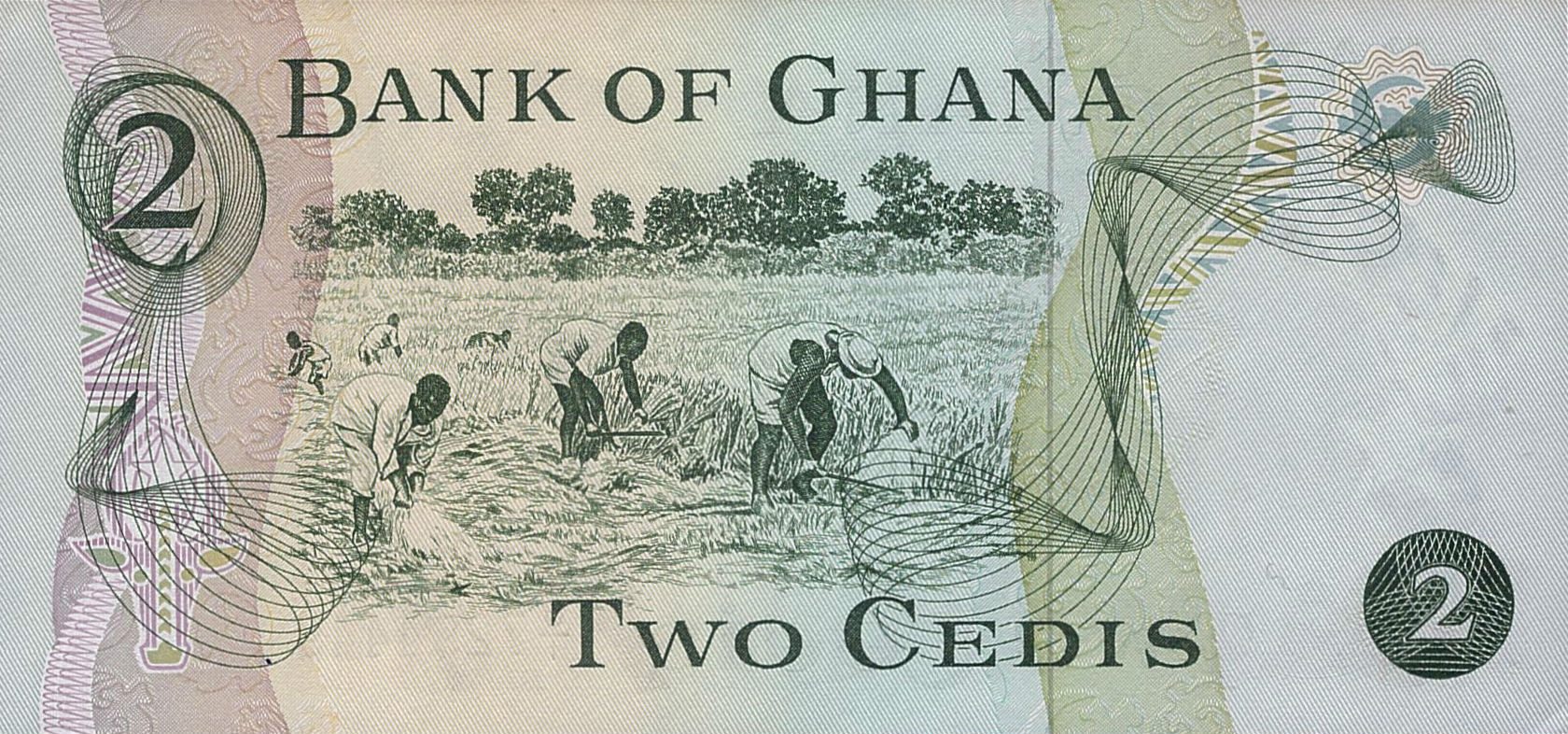Ghana 2 1977 UNC P-14/c